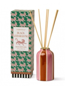 ADDF0404EU Paddywax, ADopo - 118ml Tiger Ceramic Diffuser Black Cedar and Fig